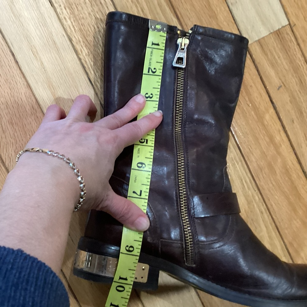Dark Brown Leather Boots, made in Spain, size 37 - Picture 10 of 10